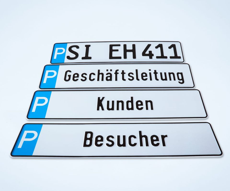 Schild Parkplatz nur für Fahrräder grau edel